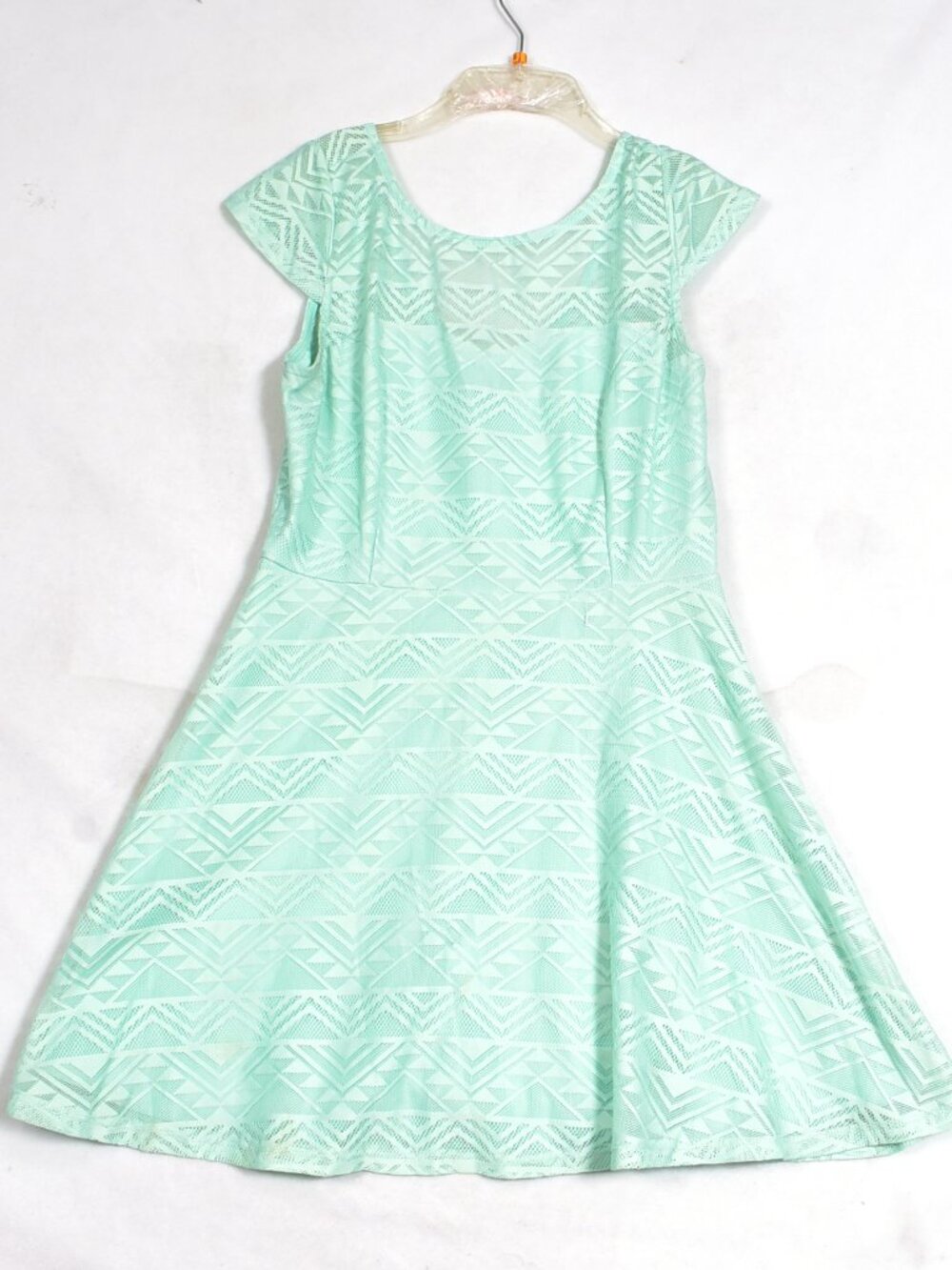 Bailey Blue Mint Green Dress Knee Length Size XL